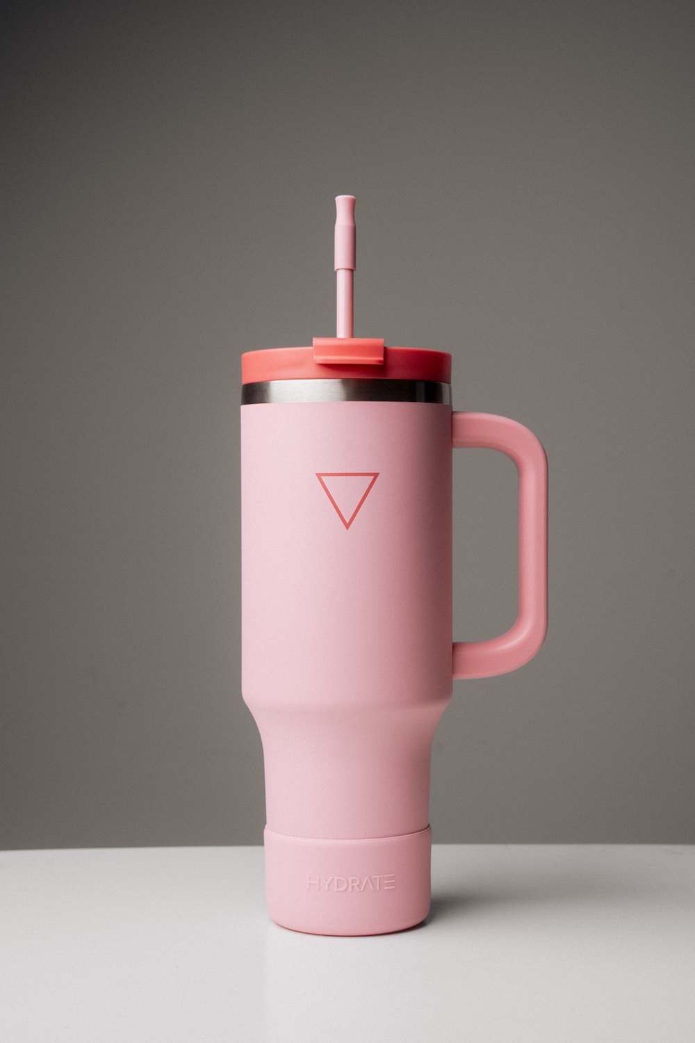 VASO HYDRATE SUNBEAM 1183 ML ROSADO PASTEL C/ PAJITA